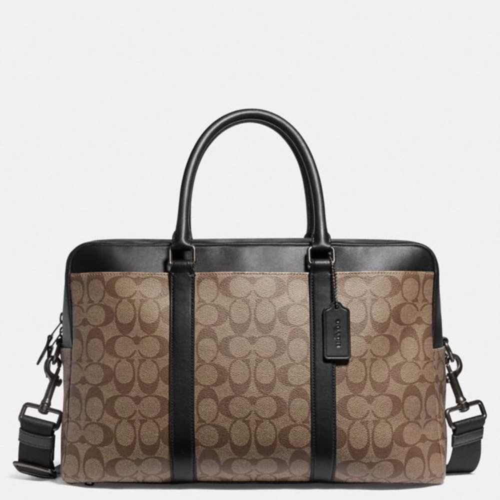 ♥️ DECIDED TO KEEP ♥️Coach Trekker Carryall In Signature - Travel - Picture 1 of 17